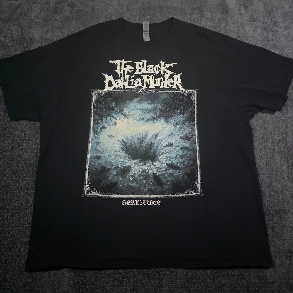 The Black Dahlia Murder Servitude Band T-Shirt Mens 2XL XXL Metal Double Sided